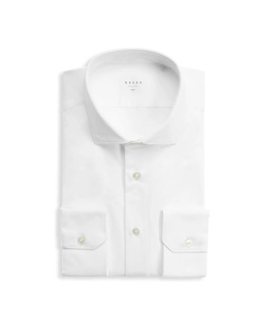 Xacus Overhemden ,Wit ,Witte Overhemd Klassieke Stijl in het White voor heren