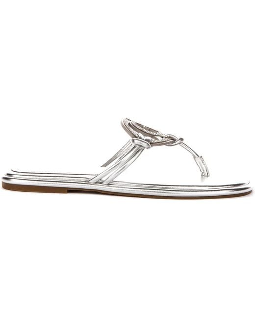 Guess White Flip Flops