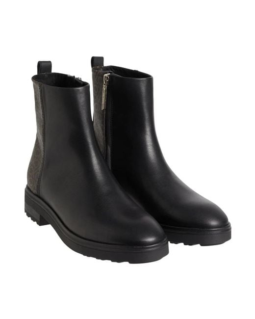 Calvin Klein Black Ankle Boots