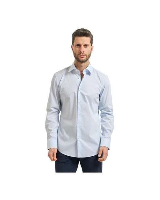 Boss Blue Formal Shirts for men