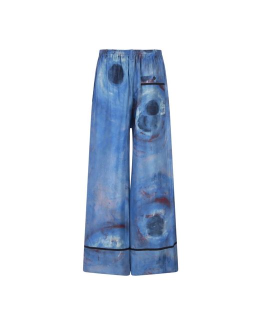 Marni Blue Wide Trousers