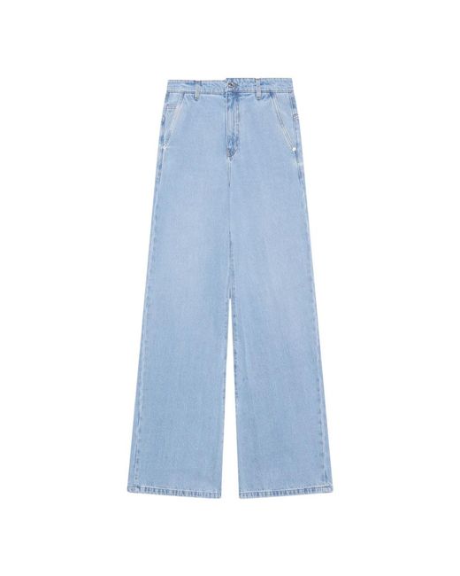 Gcds Blue Wide Jeans for men