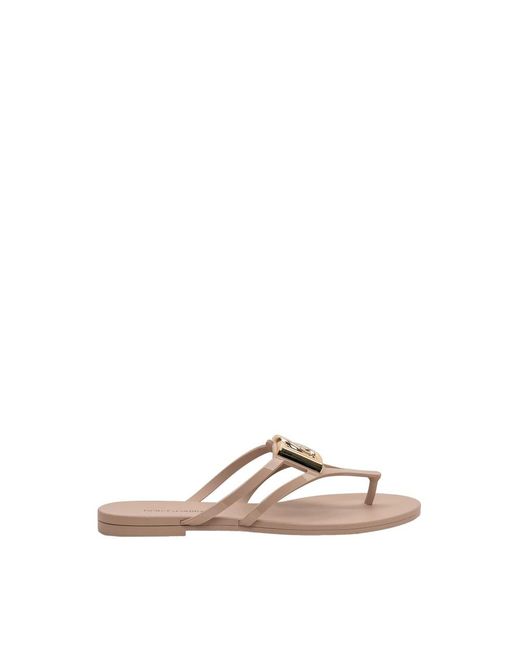 Dolce & Gabbana Natural Flip Flops
