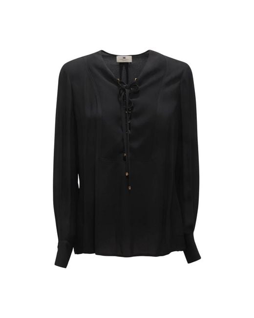 Elisabetta Franchi Black Blouses