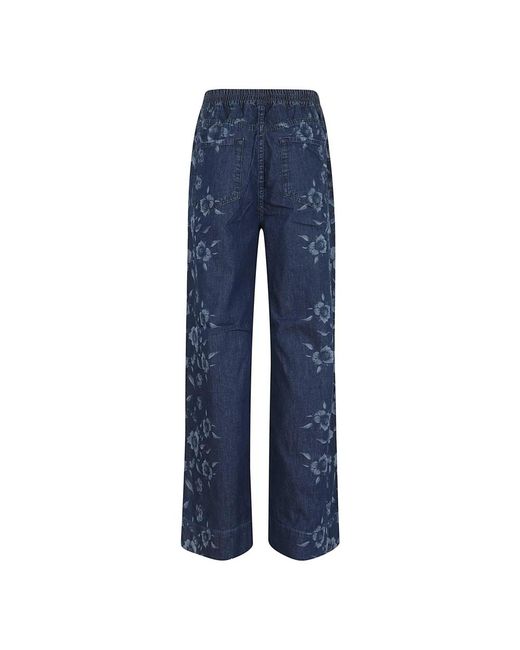 Pinko Blue Wide Jeans
