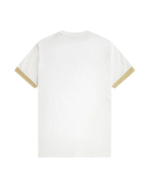 Fred Perry White T-Shirts for men