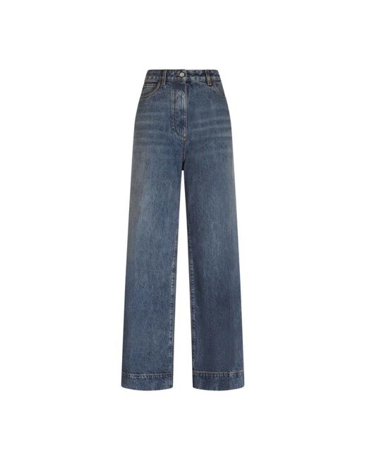 Etro Blue Wide Jeans
