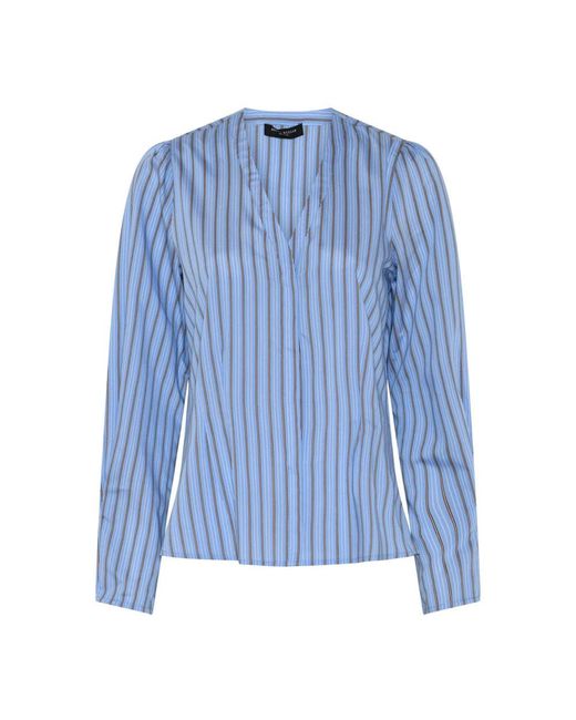 Blouses Bruuns Bazaar de color Blue