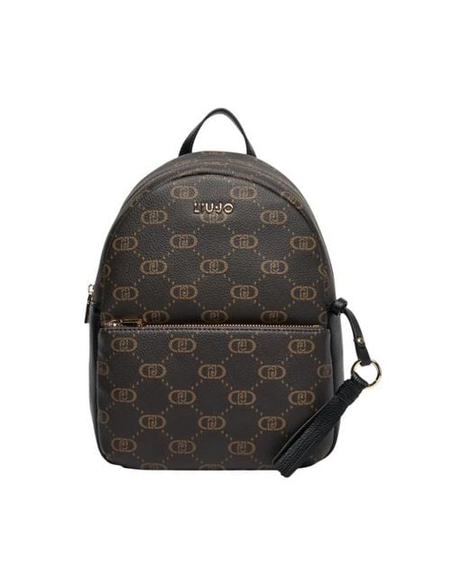 Liu Jo Black Stylischer Und Praktischer Rucksack Mit Reißverschluss