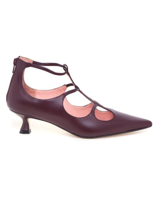 Anna F. Purple Pumps