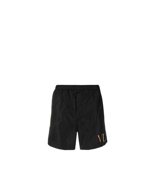 Valentino Black Beachwear for men