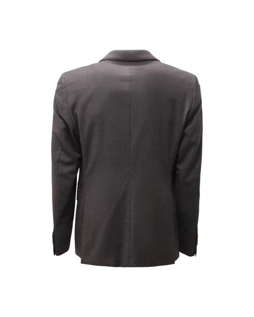 Tagliatore 0893Au Wollanzug Grau in Black für Herren