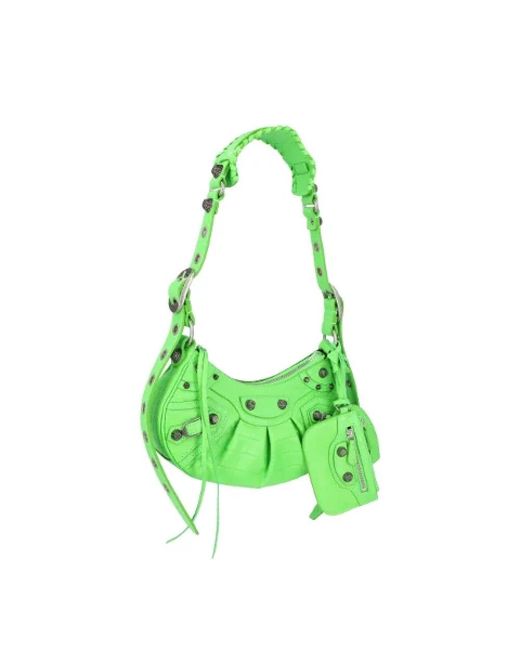 Balenciaga Green Shoulder Bags