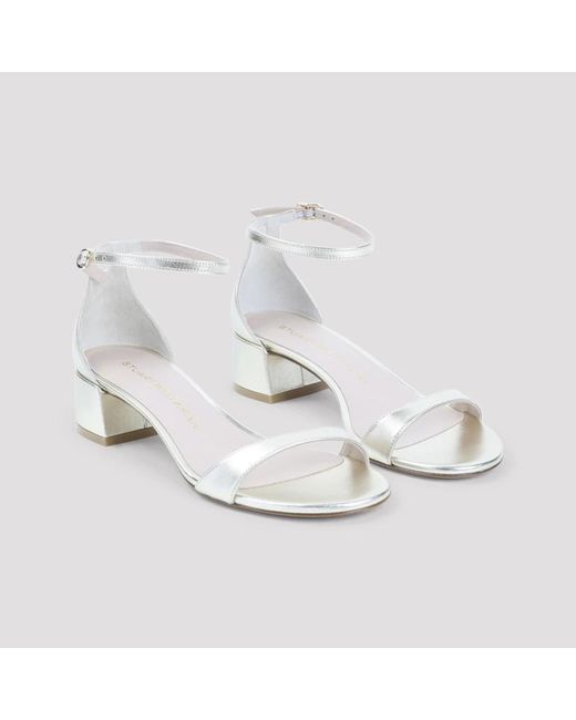 Stuart Weitzman White Nudist Block 35