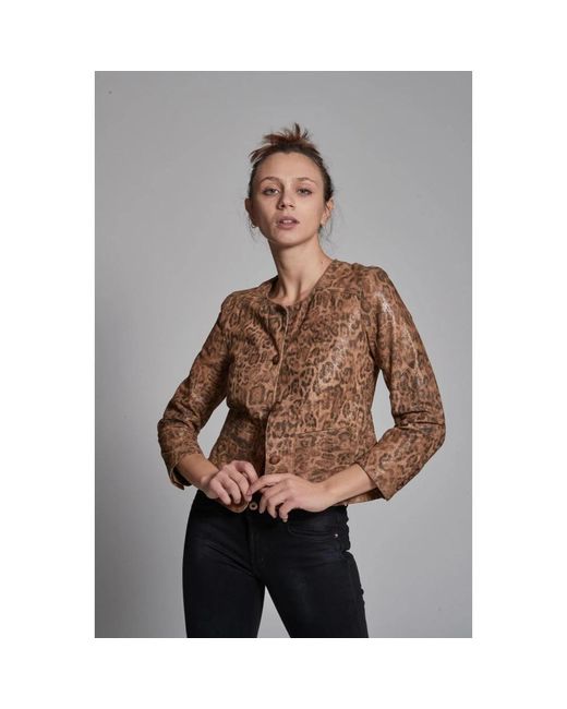 Light Jackets Bully en coloris Brown