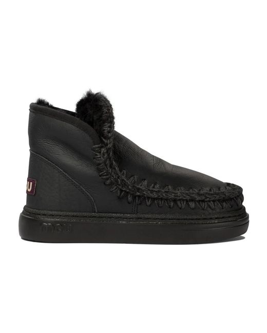 Mou Black Schwarze Damen Stiefeletten