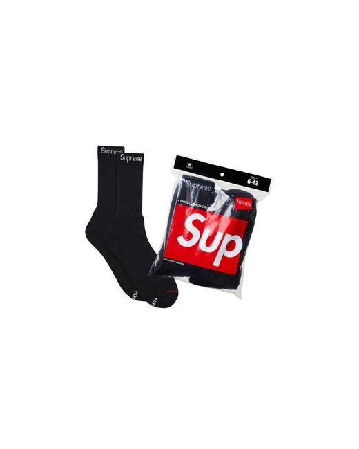 Supreme Crew Socks in het Red