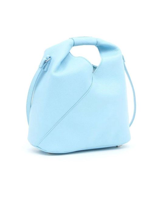Maison Margiela Blue Blauer leder japanischer tote bag
