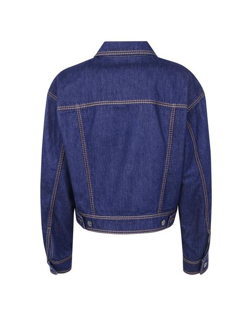 Denim Jackets Versace en coloris Blue