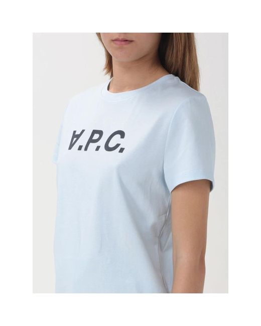 A.P.C. Blue Bunte vpc t-shirt für frauen