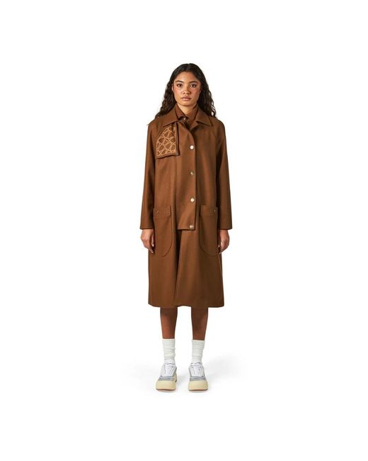 Philippe Model Brown Single-Breasted Coats