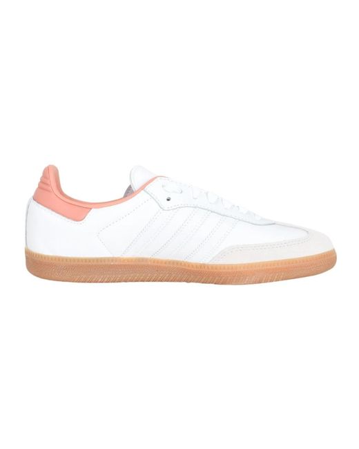Sneakers bianche rosa samba og w di Adidas Originals in White