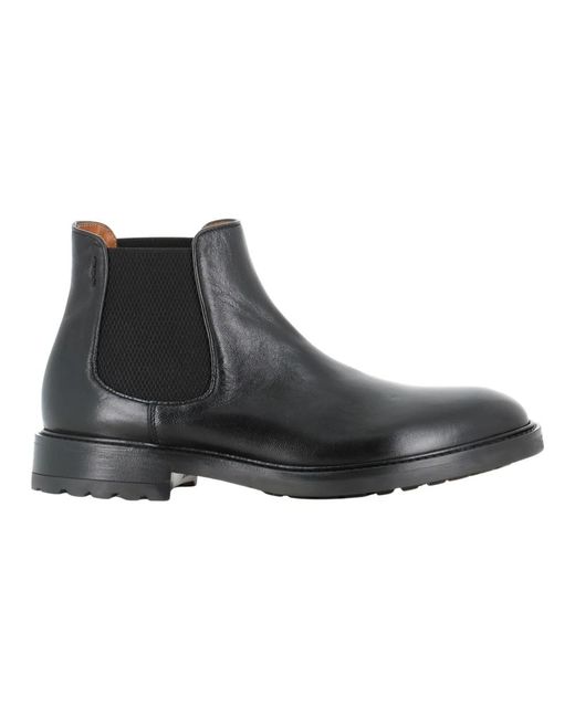 Alexander Hotto Black Chelsea Boots for men
