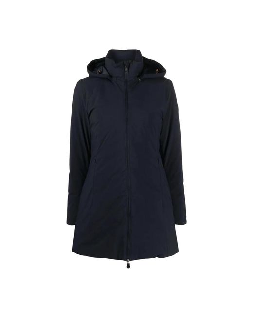 Save The Duck Rachel Hooded Coat Blauw Zwart in het Blue