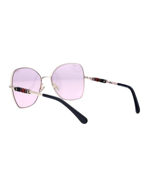 Chanel Pink Stylische sonnenbrille mit modell 0ch4283