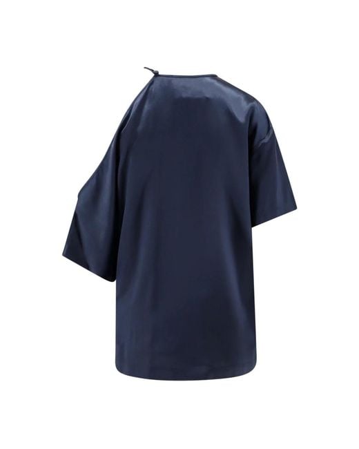 Erika Cavallini Semi Couture Blue T-Shirts