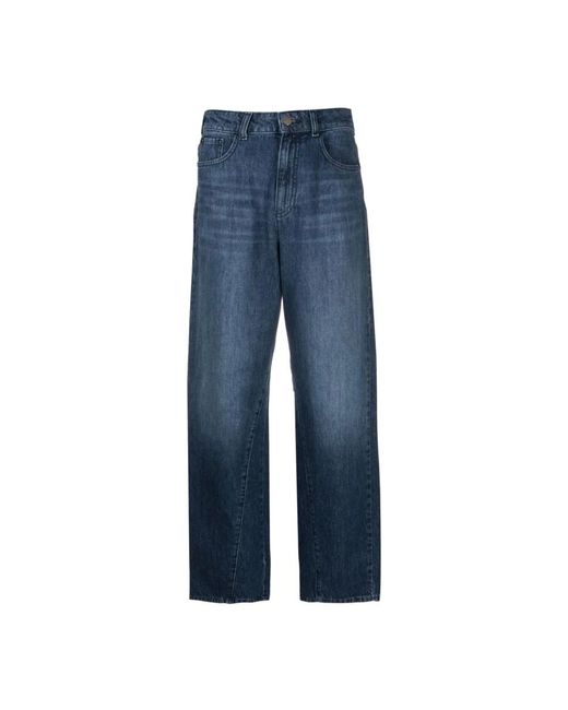 Emporio Armani Blue Loose-fit jeans