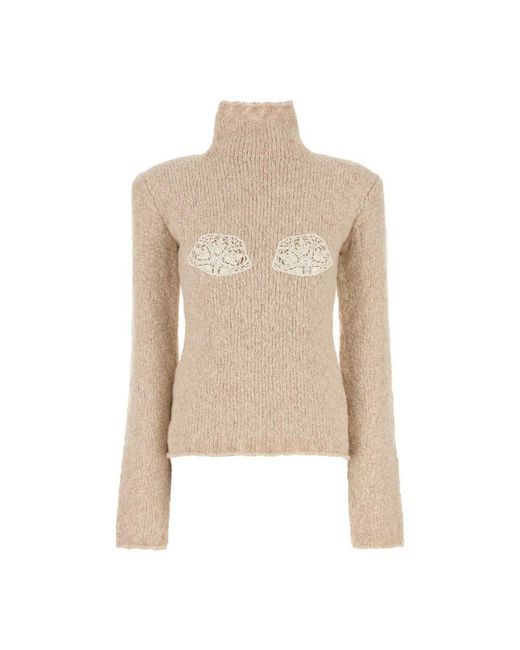 Magda Butrym Natural Turtlenecks