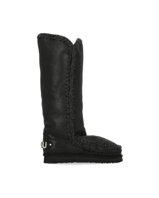 Mou Black Winter Boots