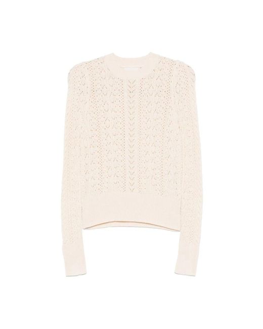Round-Neck Knitwear di Isabel Marant in Natural