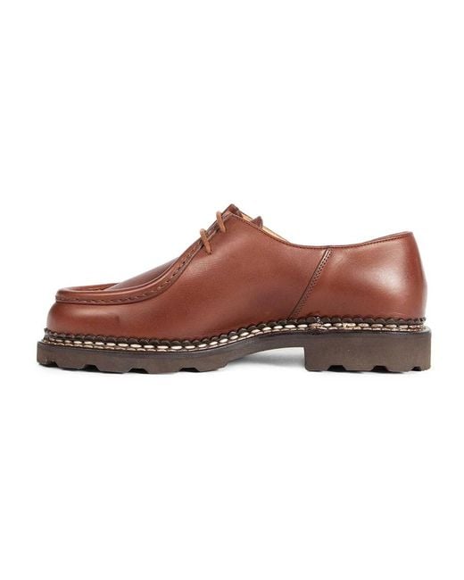 Paraboot Brown Laced Shoes for men