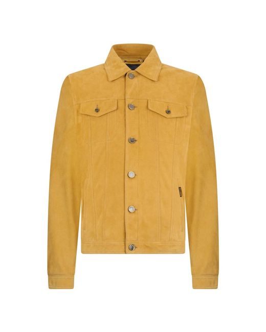 Moorer Yellow Leather Jackets for men