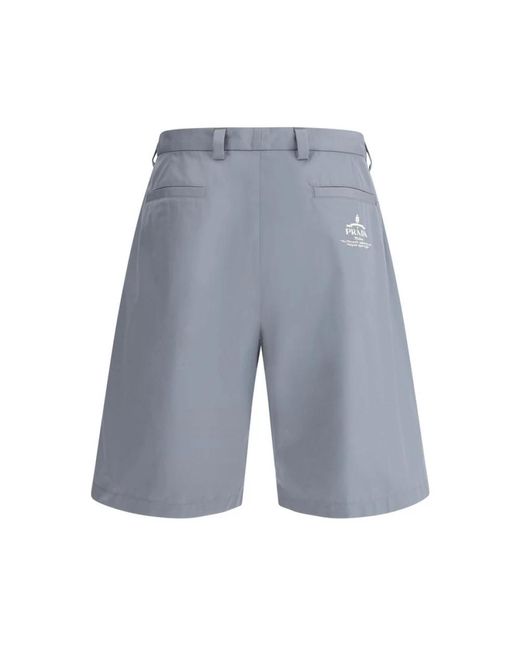 Prada Blue Casual Shorts for men