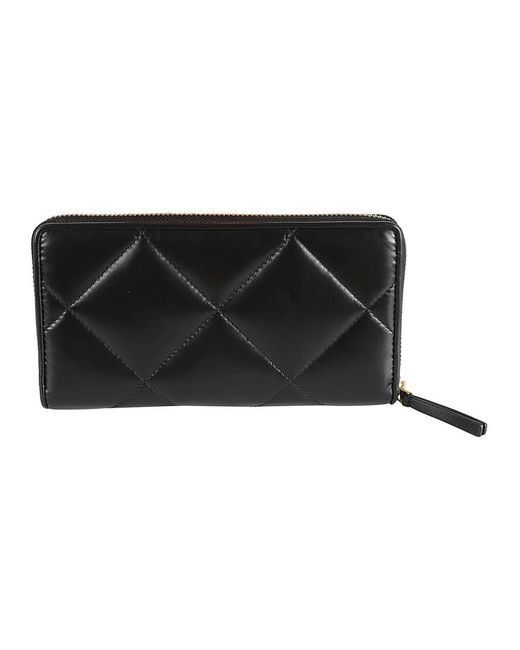 Tory Burch Accessoires ,Zwart ,Leer Kira Zip Continental Wallet in het Black