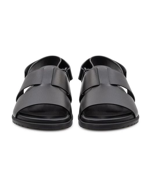 Dolce & Gabbana Black Flat Sandals for men