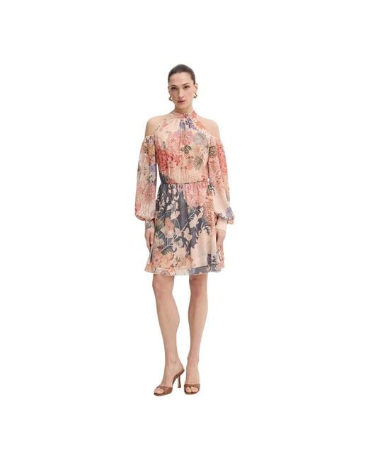 Guess Patroon Mini Jurk in het Pink