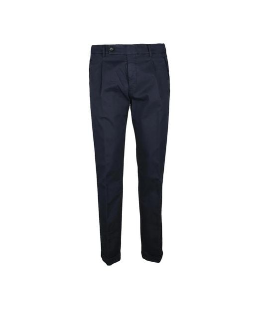 BERWICK 1707 Blue Chinos for men