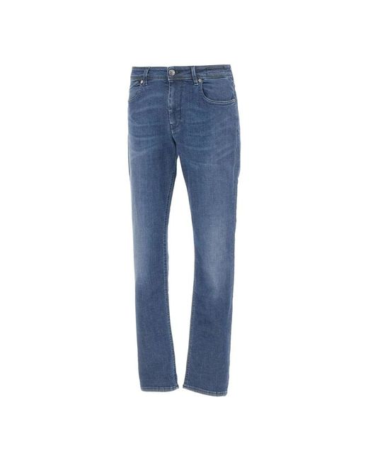 Re-hash Blue Straight Jeans for men