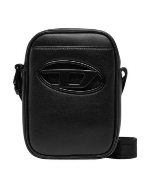 DIESEL Black Cross Body Bags for men