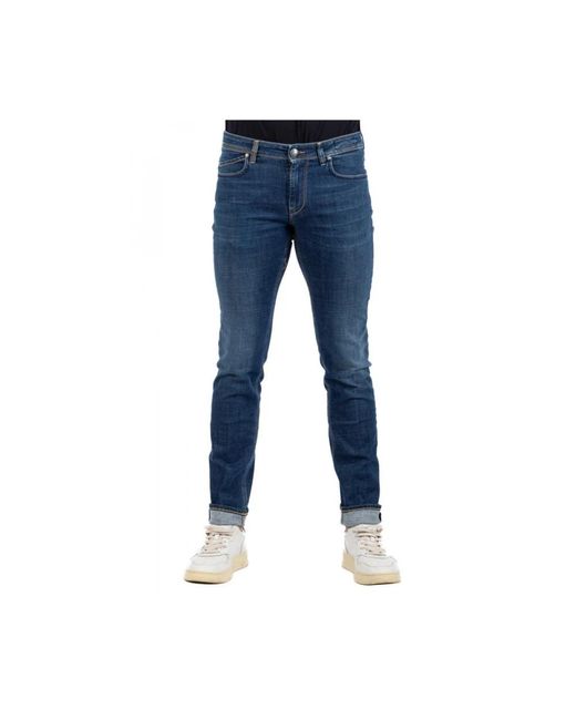 Jeans uomo denim di Re-hash in Blue da Uomo