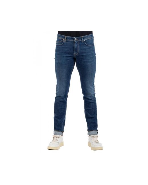 Slim-Fit Jeans Re-hash de hombre de color Blue