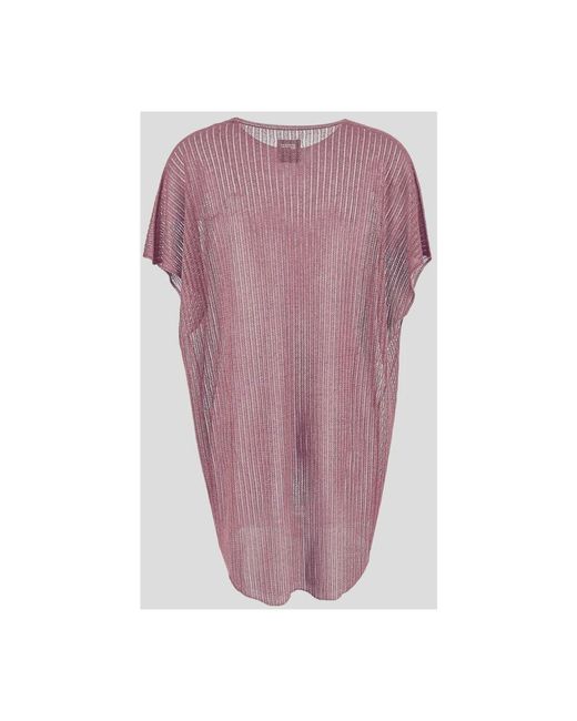 Fisico Purple Gestricktes Kaftan Kleid