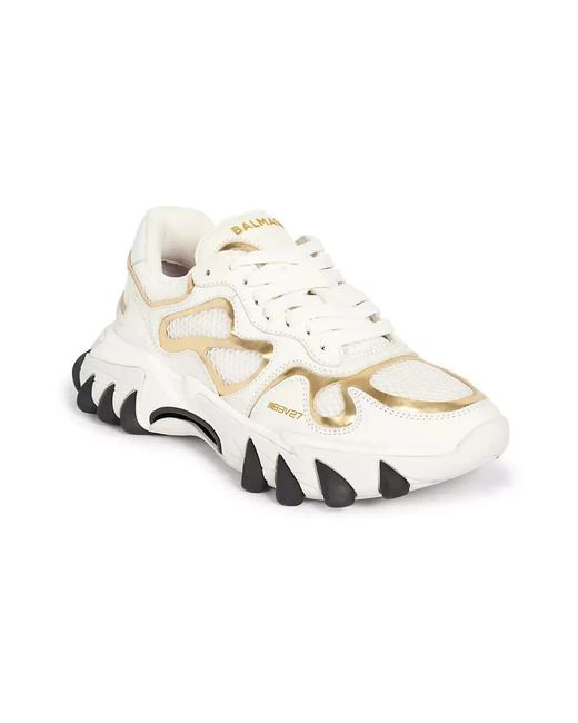 Balmain Metallic Sneakers