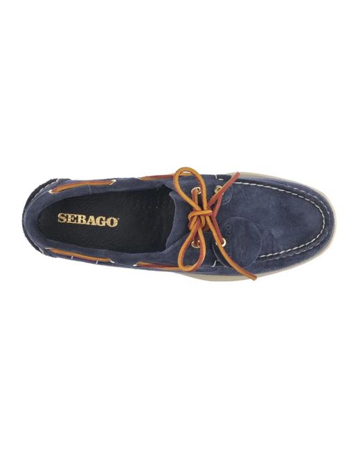 Sebago Blue Sailor Shoes for men