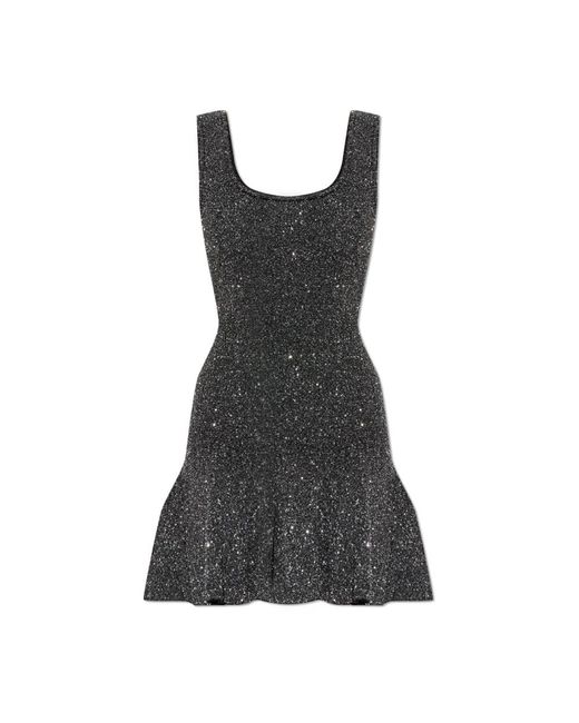 LoveShackFancy Kleedjes ,Grijs ,Leer Sarajane Dress in het Black