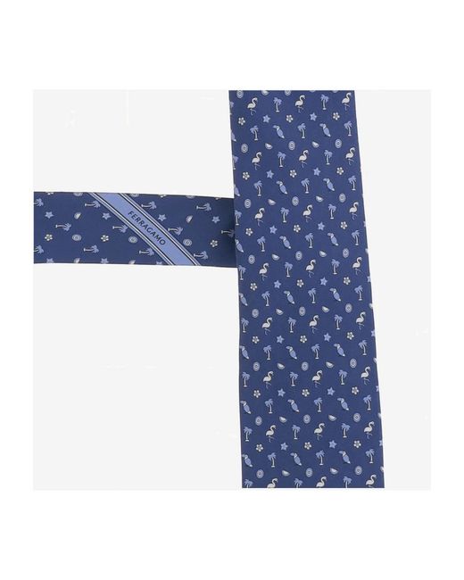 Ties Ferragamo de hombre de color Blue
